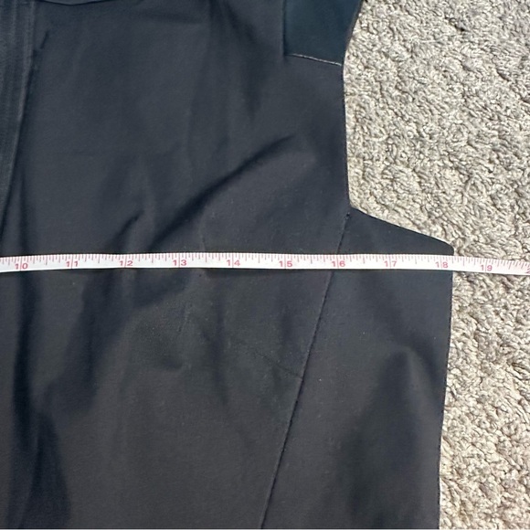 Lafayette 148 New York Black Dress 8 LBD leather trim cocktail contemporary - Picture 8 of 12